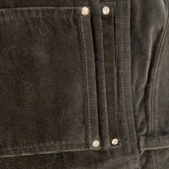 WHBM Corduroy Black Straight Leg Pants - Picture 1 of 8